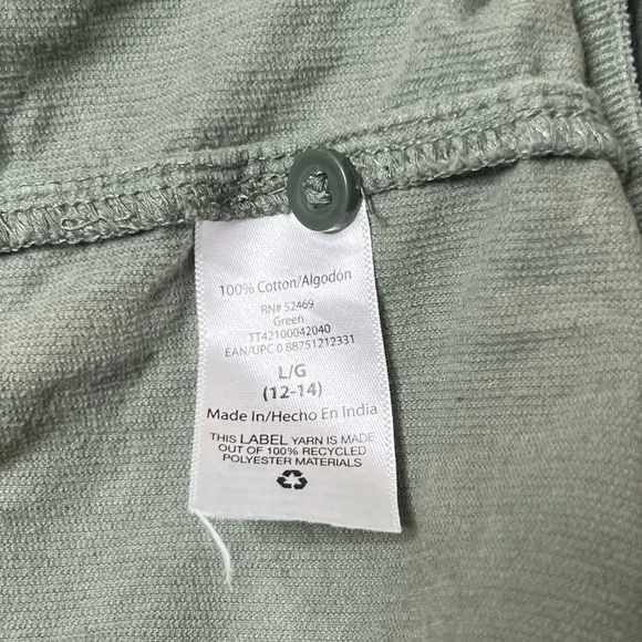 Time and Tru Women's Short Sea Turtle Green Tiered Dress - Picture 6 of 7